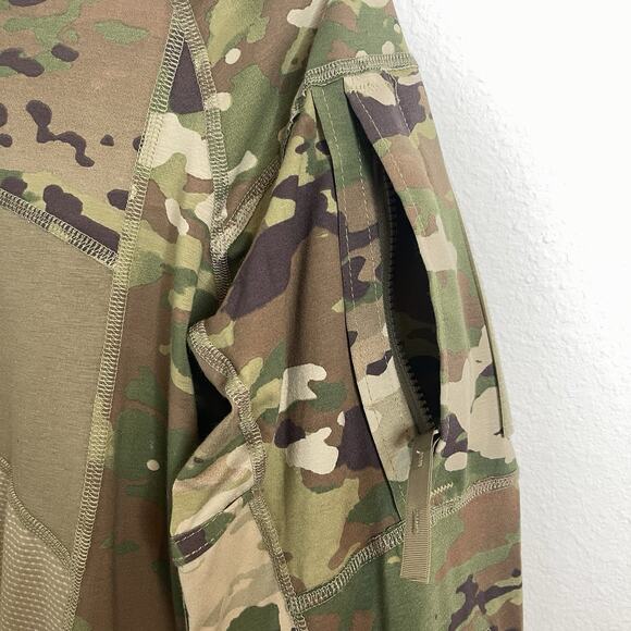 Army Combat Shirt OCP Large MULTICAM Flame Resistant FR Tactical 1/4 Zip USGI - Picture 6 of 16
